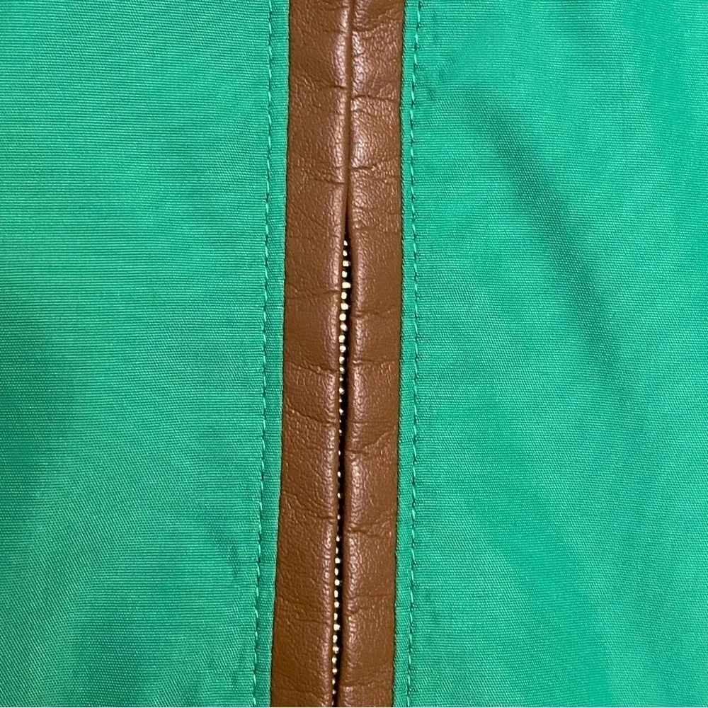 LAUREN Ralph Lauren Lightweight Jacket Buckle Collar Mockneck Size Medium Preppy